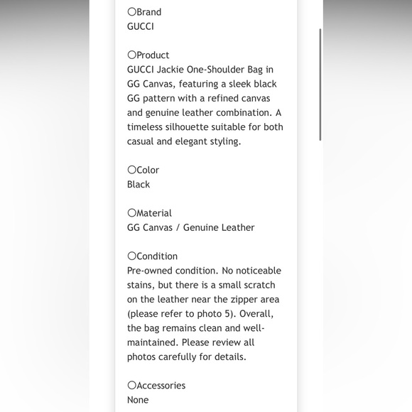 Gucci Black Shoulder Bag - Picture 6 of 6